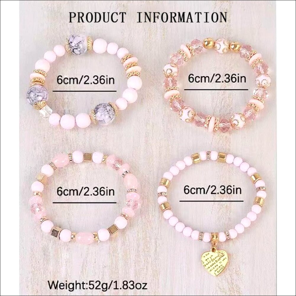 Bohemian Stackable Multi Layer Beaded Bracelets S… - image 5